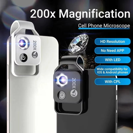 Smart Lens | 200X Phone Camera Lens with Universal Clip-On Attachment | High-Definition Macro Photography for Incredible Detail 2