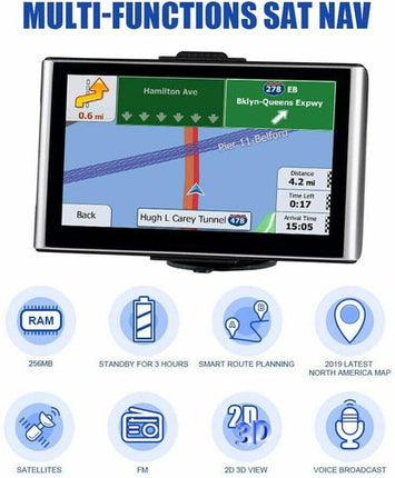 Smart Nav | 7-Inch GPS Navigation Device with Real Voice Guidance | Accurate Route Planning for Safe Travel 3
