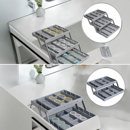 Smart Organizer | 3-Tier Drawer Organizer with Adjustable Dividers | Versatile Storage Solution for Kitchen and Office 1