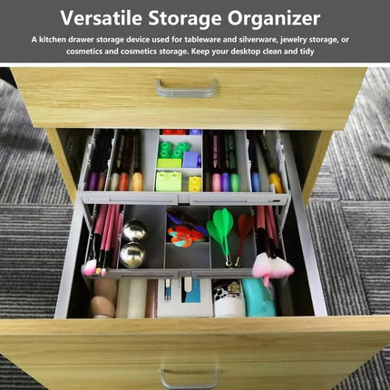 Smart Organizer | 3-Tier Drawer Organizer with Adjustable Dividers | Versatile Storage Solution for Kitchen and Office 7