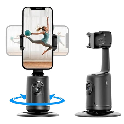 360° AI Face Tracking Gimbal Smartphone Holder for Vlogging | 8-Hour Battery Life & Easy Gesture Control