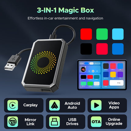 Smart Stream | Wireless Carplay Adapter with Quick Setup | Bluetooth Connectivity for Effortless Media Streaming 2