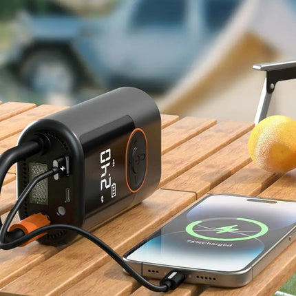 Smart Tire Pump | Portable Tire Inflator with LCD Display | Cordless Design for Efficient Tire Maintenance 2