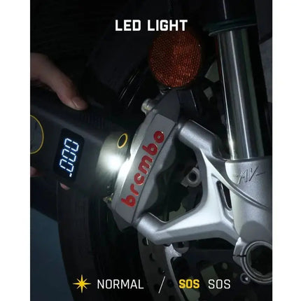 Smart Tire Pump | Portable Tire Inflator with LCD Display | Cordless Design for Efficient Tire Maintenance 4