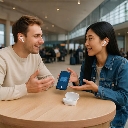 Smart Translator | Bluetooth Earbuds with Real-Time Voice Support | Compact Design for Effortless Communication 4