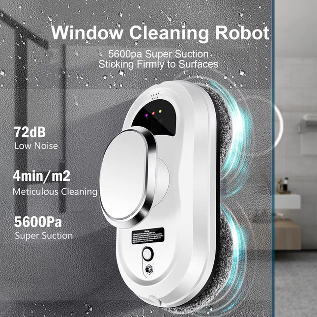 Smart Window Cleaner | AI-Powered with 5600Pa Suction | Streak-Free Clarity for Effortless Cleaning 1