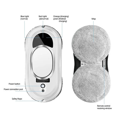 Smart Window Cleaner | AI-Powered with 5600Pa Suction | Streak-Free Clarity for Effortless Cleaning 6