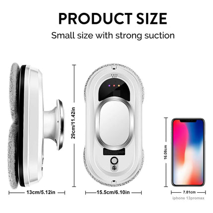 Smart Window Cleaner | AI-Powered with 5600Pa Suction | Streak-Free Clarity for Effortless Cleaning 8