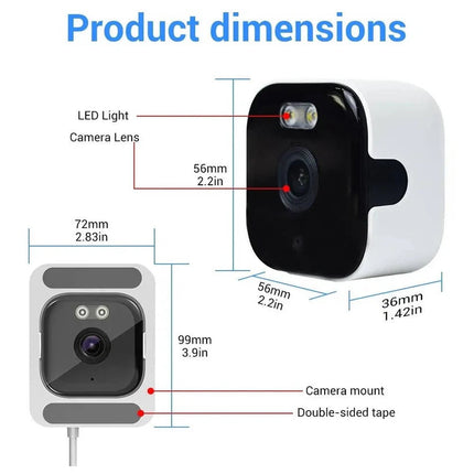 Smart Window Surveillance Camera | 2K Resolution with Enhanced Night Vision | Real-Time Alerts for Home Security 4