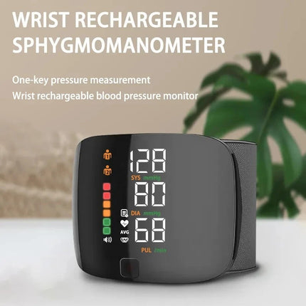 Smart Wrist Blood Pressure Monitor with Voice Alerts & LCD Screen | Portable Health Tracker for Accurate Readings 2