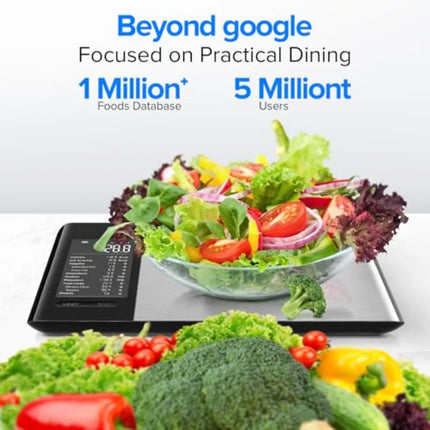 Smarte Digital Kitchen Scale | Nutritional Calculator, Macro Tracking 2