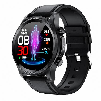 Smartwatch Fitness Tracker with Heart Rate & Glucose Monitoring | Sleek Design for Everyday Health 0