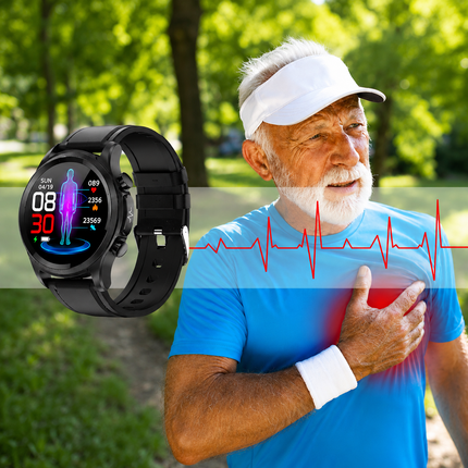 Smartwatch Fitness Tracker with Heart Rate & Glucose Monitoring | Sleek Design for Everyday Health 4