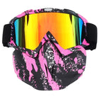 Ski Goggles with Face Mask, Anti Fog Snowboard Goggles, Ski Mask for Men and Women, Motorcycle Goggles for Cycling
