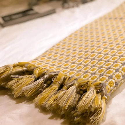 Yellow Knit Blanket – image 4