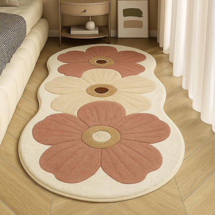 Soft Floral Area Rug with Non-Slip Backing | Plush Comfort for Cozy Spaces 0