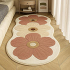 Soft Floral Area Rug with Non-Slip Backing | Plush Comfort for Cozy Spaces 0