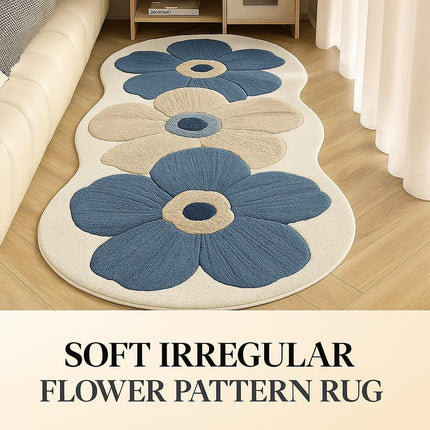 Soft Floral Area Rug with Non-Slip Backing | Plush Comfort for Cozy Spaces 1