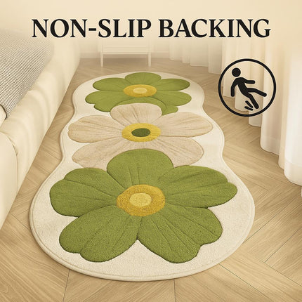 Soft Floral Area Rug with Non-Slip Backing | Plush Comfort for Cozy Spaces 2