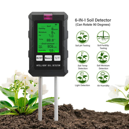 Soil Tester Kit | 6-in-1 Soil Moisture & pH Meter for Optimal Plant Growth 2