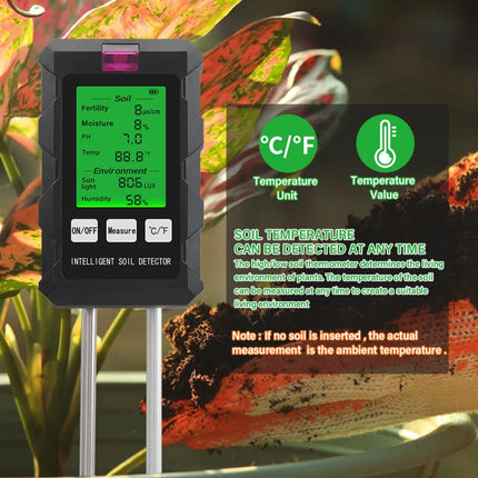 Soil Tester Kit | 6-in-1 Soil Moisture & pH Meter for Optimal Plant Growth 7