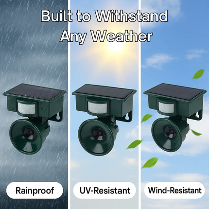 Solar Bird Repeller | Motion-Activated Deterrent with Adjustable Frequency | Humane Solution for Outdoor Protection 5