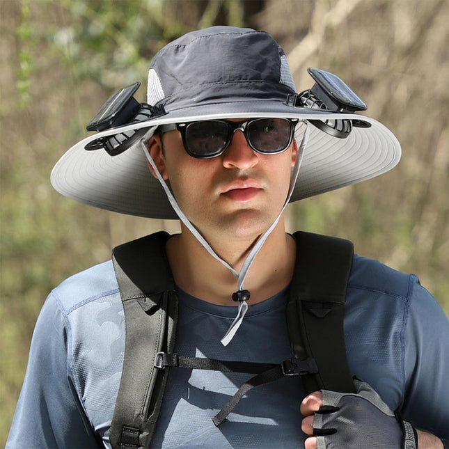 Solar Breeze | Solar Powered Fan Hat with Adjustable Size & Dual Power Design | Stay Cool Outdoors 1