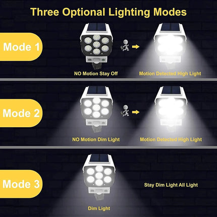 Solar Motion Sensor Light | 2000 Lumens Outdoor Floodlight for Enhanced Security 7