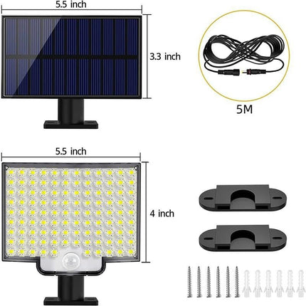 Solar Outdoor Light | 106 LED Motion Sensor with Adjustable Modes | Energy-Efficient Illumination for Gardens and Driveways 1