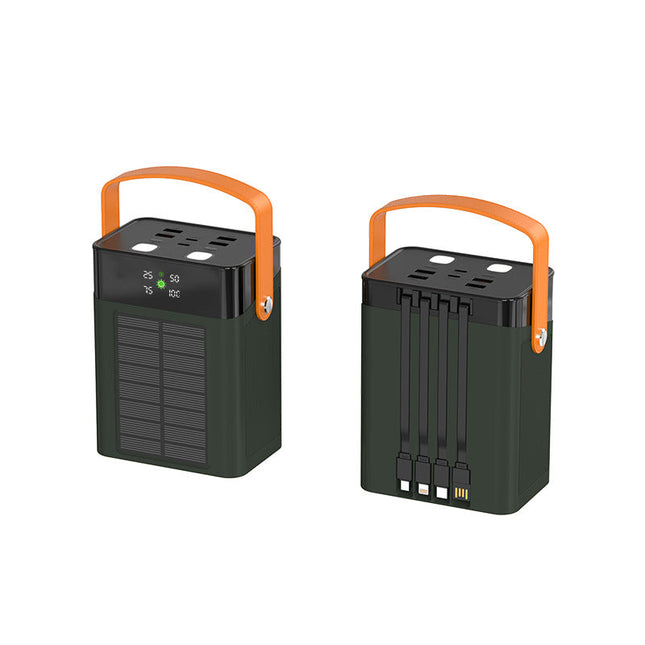 Solar Power Bank | Portable Charging Station with LED Display & Multiple Ports | Ideal for Outdoor Adventures 0