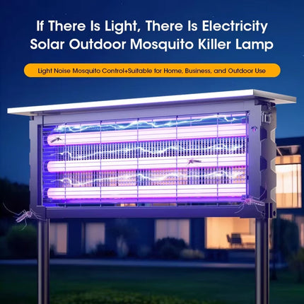 Solar Power Bug Zapper | 1000V Grid & UV Technology | Chemical-Free Protection for Outdoor Spaces 1