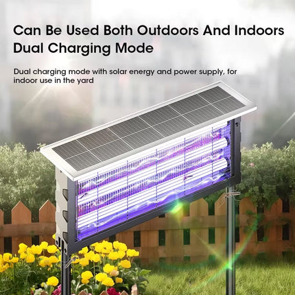 Solar Power Bug Zapper | 1000V Grid & UV Technology | Chemical-Free Protection for Outdoor Spaces 2