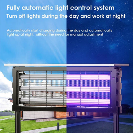 Solar Power Bug Zapper | 1000V Grid & UV Technology | Chemical-Free Protection for Outdoor Spaces 3