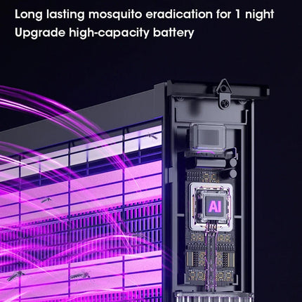 Solar Power Bug Zapper | 1000V Grid & UV Technology | Chemical-Free Protection for Outdoor Spaces 5