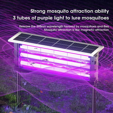 Solar Power Bug Zapper | 1000V Grid & UV Technology | Chemical-Free Protection for Outdoor Spaces 8
