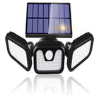 Solar Security Light | Triple-Head Outdoor Illumination with Motion Detection | Weather-Resistant Design for Enhanced Safety 0