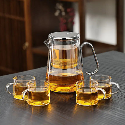 Magnetic Glass Teapot with Infuser, Loose Leaf Teapot with Strainer – image 5