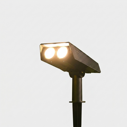 Solar Powered Spotlights, Outdoor Solar Lights for Garden and Pathway, Solar Landscape Lighting with Adjustable Head