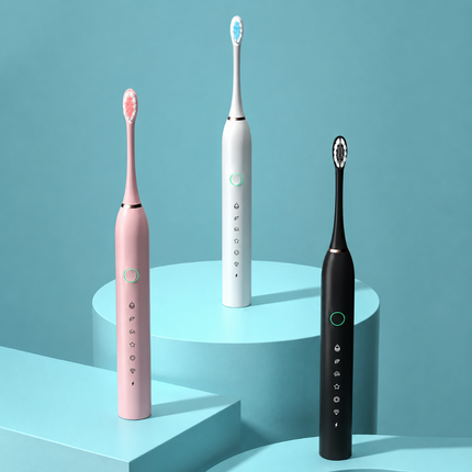 Sonic Clean | Electric Toothbrush Travel Set with 6 Modes & Timer | Rechargeable Oral Care Solution 5
