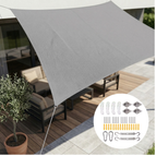 Gray / 200×300cm / Sail Shade + Mounting Set