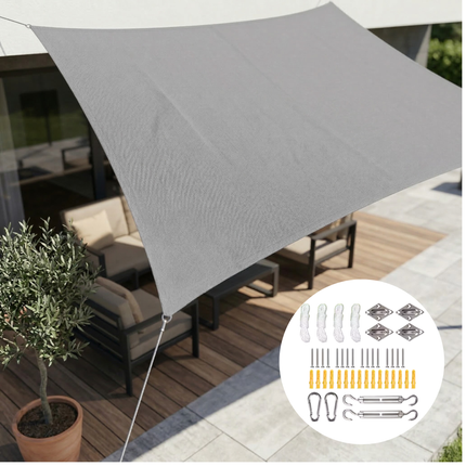 Rectangular Shade Sail with UV Protection, Patio Sun Shade Sail – image 14