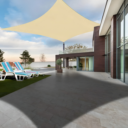 Rectangular Shade Sail with UV Protection, Patio Sun Shade Sail