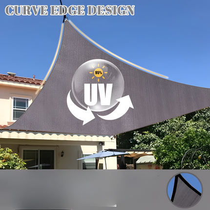 Rectangular Shade Sail with UV Protection, Patio Sun Shade Sail – image 4