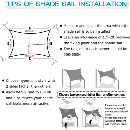 Patio Sun Shade Sail, Water Resistant Outdoor Patio Shade for Backyard – image 7