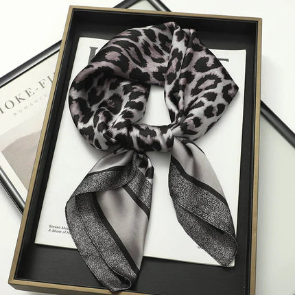 Sophie Silk Charm Scarf | Plaid Pattern, Versatile Accessory 11