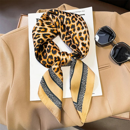 Sophie Silk Charm Scarf | Plaid Pattern, Versatile Accessory 26