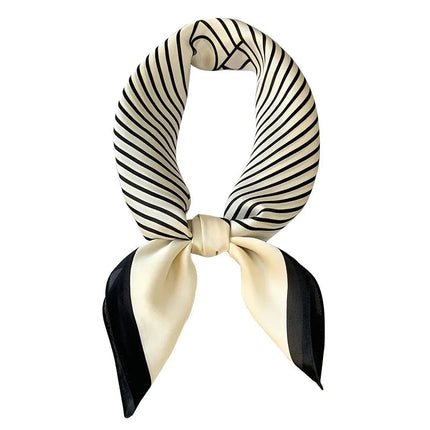 Sophie Silk Charm Scarf | Plaid Pattern, Versatile Accessory 3