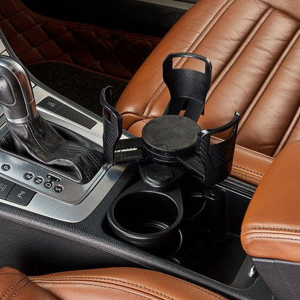 Space Saver | 2-in-1 Car Cup Holder with Adjustable Base | Rotating Design for Easy Access 1