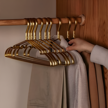 Space Saver | Metal Non-Slip Clothes Hangers with Durable Design | Lightweight Solution for Organizing Wardrobe 5