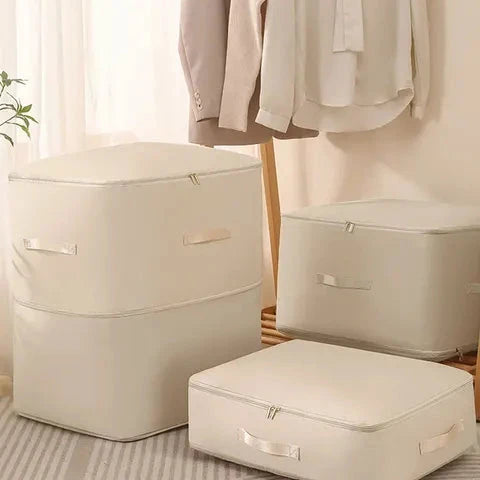 Space Saver | Self-Compression Storage Bags with Built-In Zipper | Durable Organizer for Clothes and Bedding 0